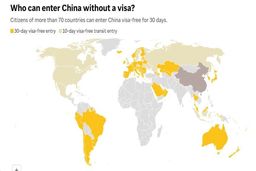 ورود بدون ویزای گردشگران ۷۴ کشور به چین هموار شد/ ایران در این لیست نیست