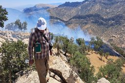 ادامه آتش‌سوزی در جنگل‌های کرمانشاه 