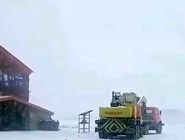 بارش برف در توچال تهران

