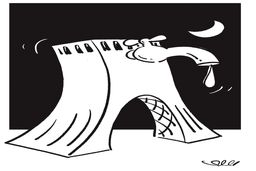 بحران آب در تهران/ کاریکاتور محمدرضا ثقفی