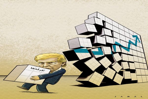 تعرفه‌های ترامپ/کاریکاتور جمال رحمتی