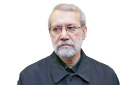 حضور علی لاریجانی در مراسم سالگرد شهید نصرالله+فیلم