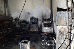 حریق در یک کارگاه تولیدی در جاده خاوران 