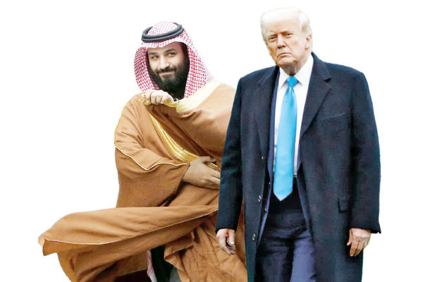 دونالد ترامپ در واشنگتن از محمد بن‌سلمان استقبال کرد/ ملاقات پس از هفت سال در کاخ سفید