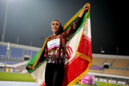 اولین دختر طلایی دوومیدانی ایران در آسیا