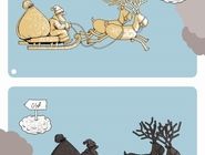 بابانوئل و تهران آلوده/ کاریکاتور جمال رحمتی