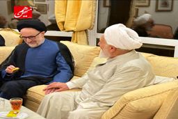 دیدار چهره‌های روحانی و سیاسی در منزل کرباسچی