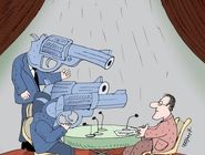 مکانیسم ماشه/ کاریکاتور کیوان زرگری