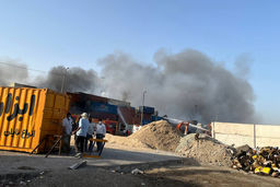 پایان عملیات ملی اطفای حریق اسکله شهید رجایی اعلام شد