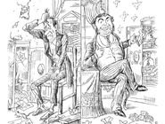 عاقبت آدم فروشی، عاقبت آهن فروشی/ کاریکاتور جواد علیزاده